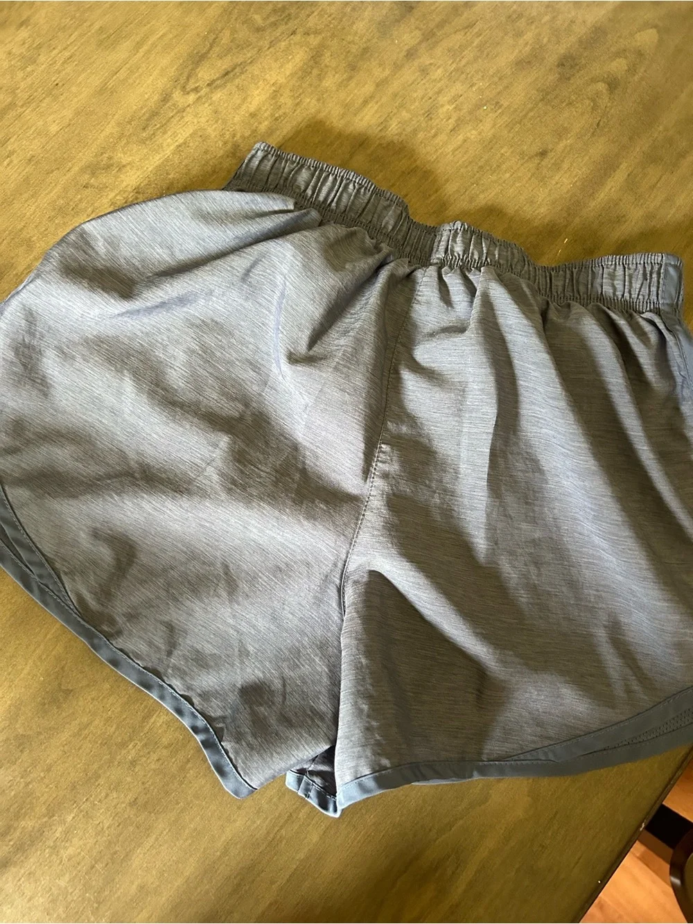Nike Women's Grey-Blue Athletic Running Shorts